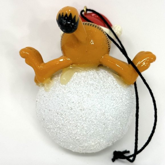 Vintage Enesco Christmas Ornament Garfield Have a Ball 1991 IOB - Picture 6 of 16